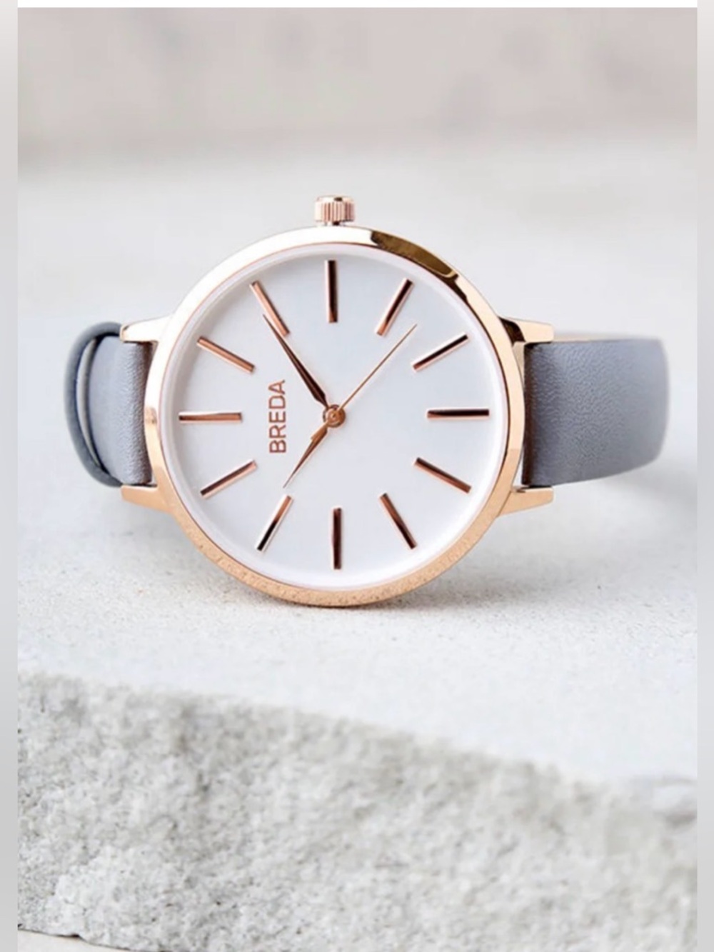 Breda Joule Watch Gray / Rose Gold New in Box - C39-001